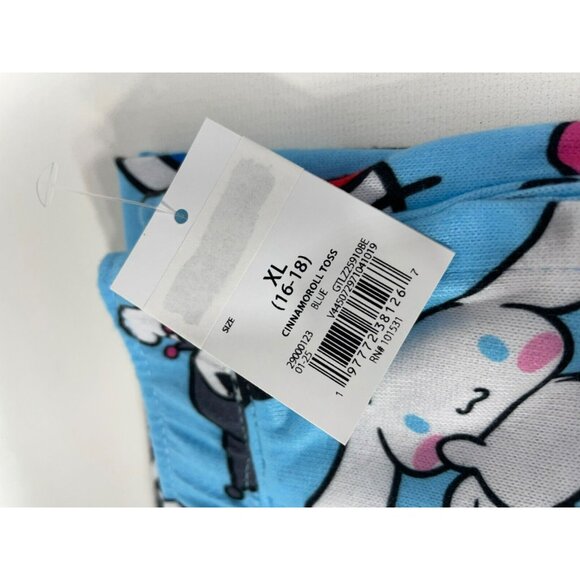 Hello Kitty & Friends Womens Velour Pajama Pants With Pockets XL 16-18 Blue - Picture 12 of 15